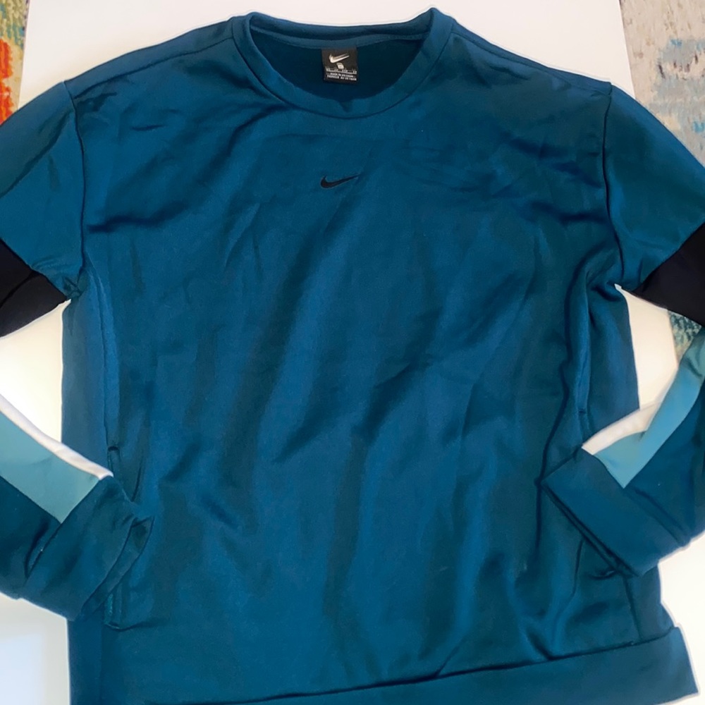 Nike Teal Therma Training Crew Sweatshirt
